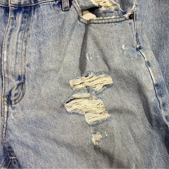 Bugle Boy Vintage Retro 90’s Y2K Light Wash Distressed 100% Cotton Jeans - Picture 5 of 16
